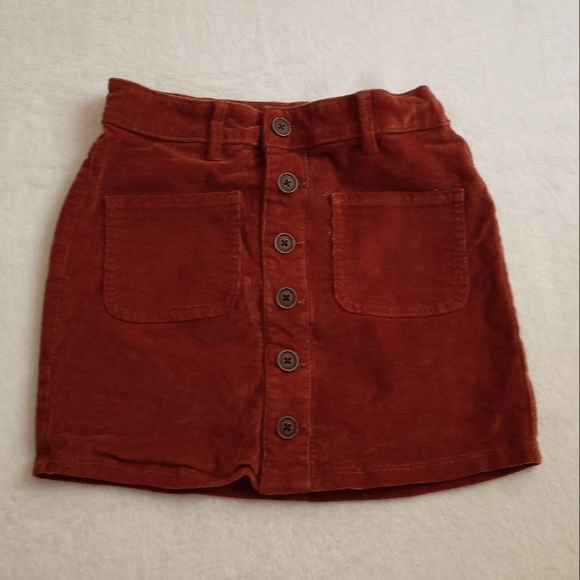 SO - NWOT Caramel Corduroy Fall Button Down Pocket Skirt - Picture 7 of 7